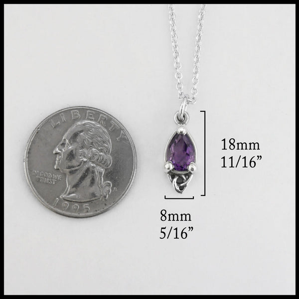 Celtic Shield Fianna Amethyst and Sterling outlet Silver Necklace