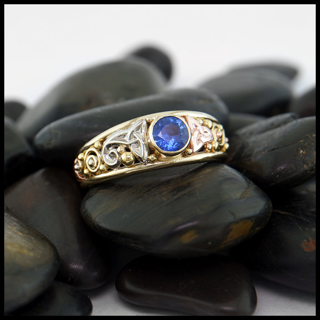 Ceylon Sapphire Custom Ring