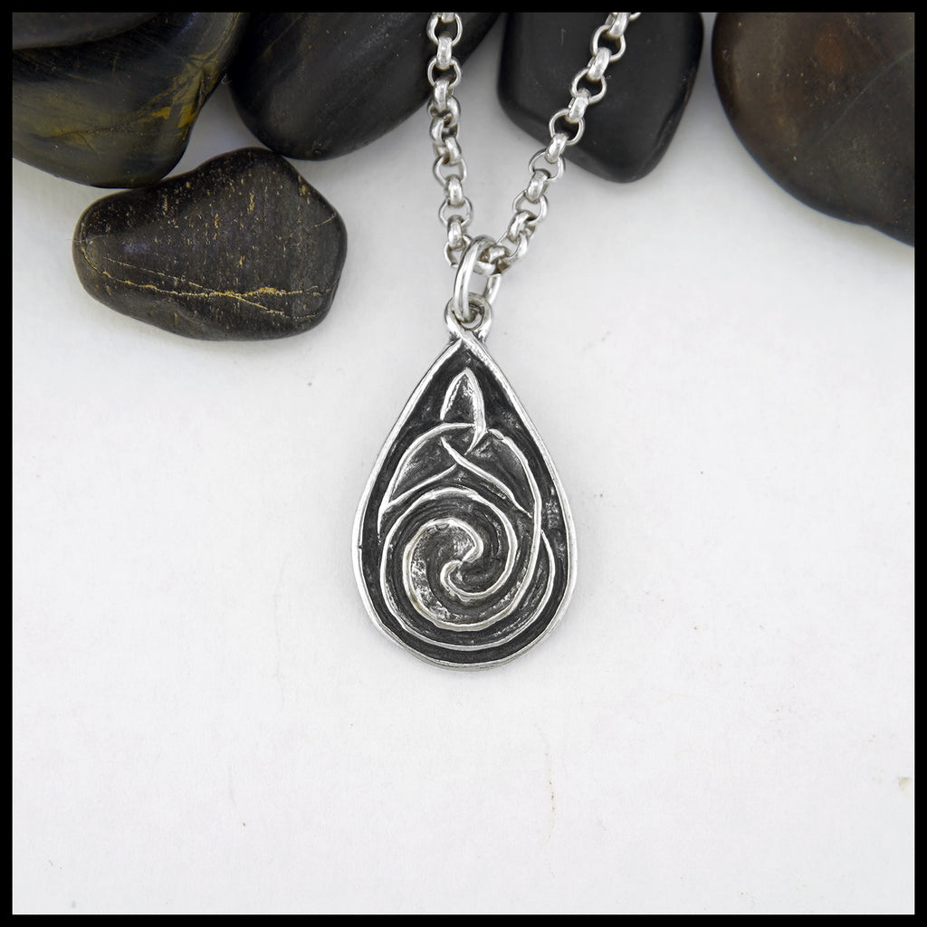 Large Celtic Spiral Pendant