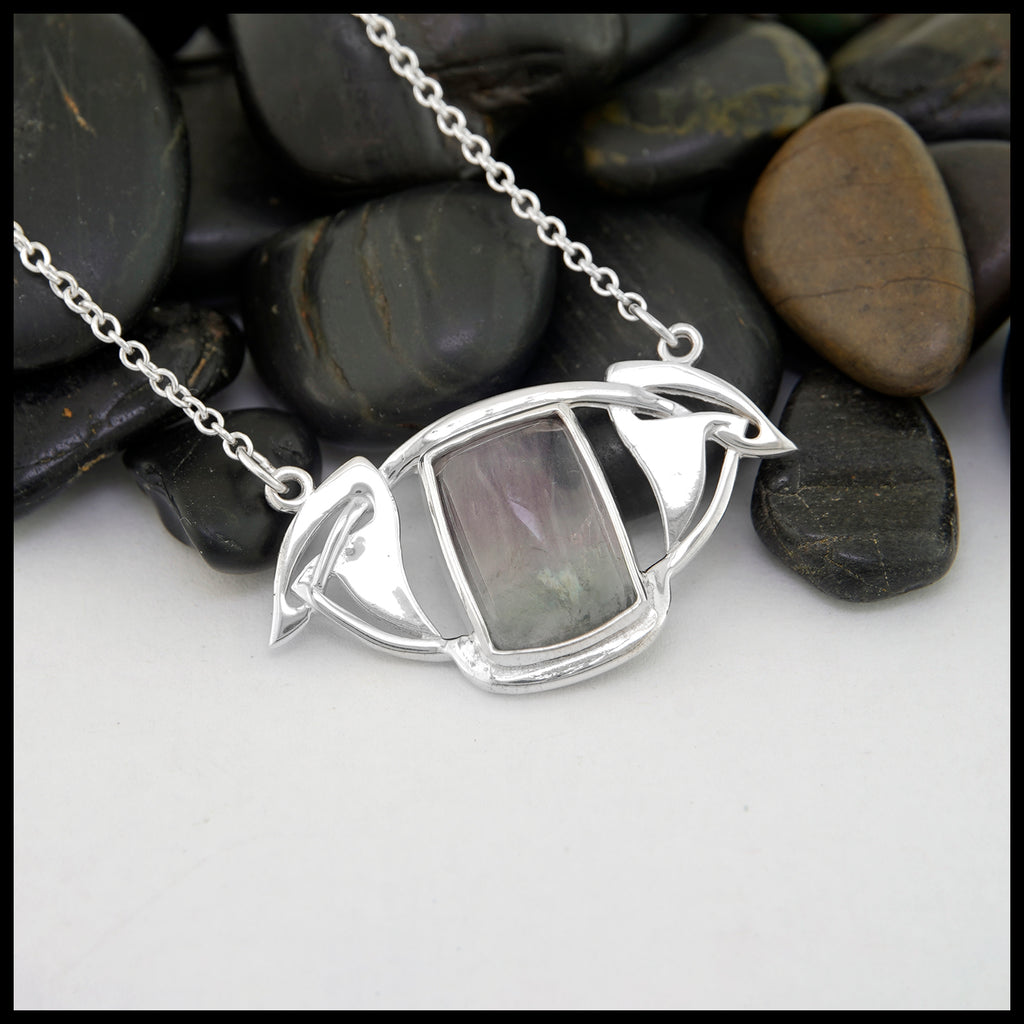 Fluorite Celtic Bar Pendant