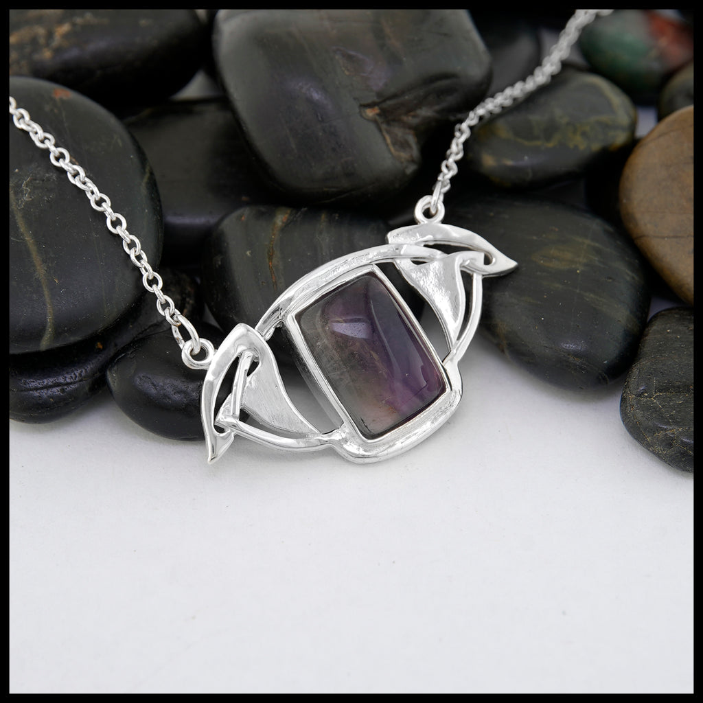 Fluorite Celtic Bar Pendant