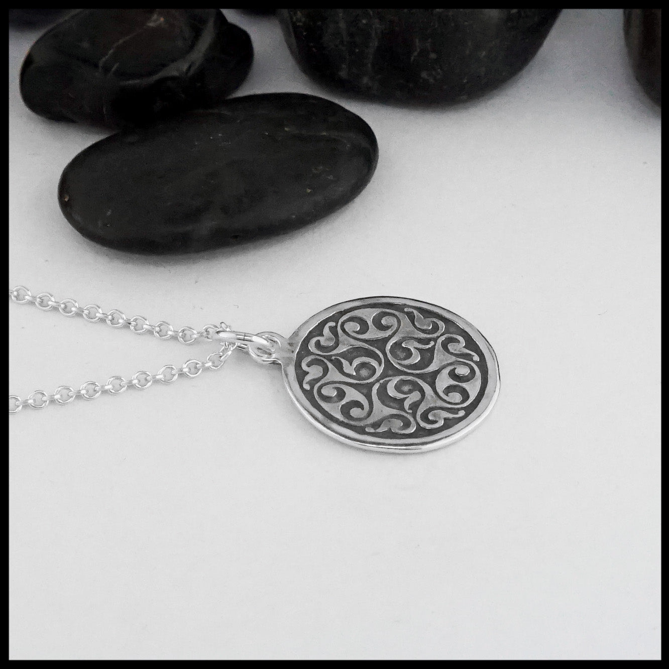 Baldur Jewelry - Triskelion Celtic Spiral Pendant Necklace With Adjustable  String - Triskelion Necklace Celtic Spiral Jewelry - Triple Spiral Necklace