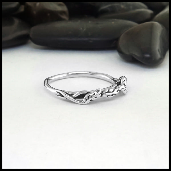 Leaf and Vine Ring | Walker Metalsmiths